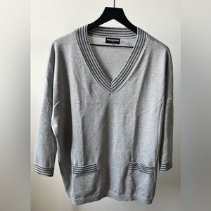 Karl Lagerfeld metallic pullover sweater